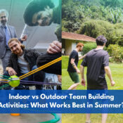Indoor vs outdoor team building activities